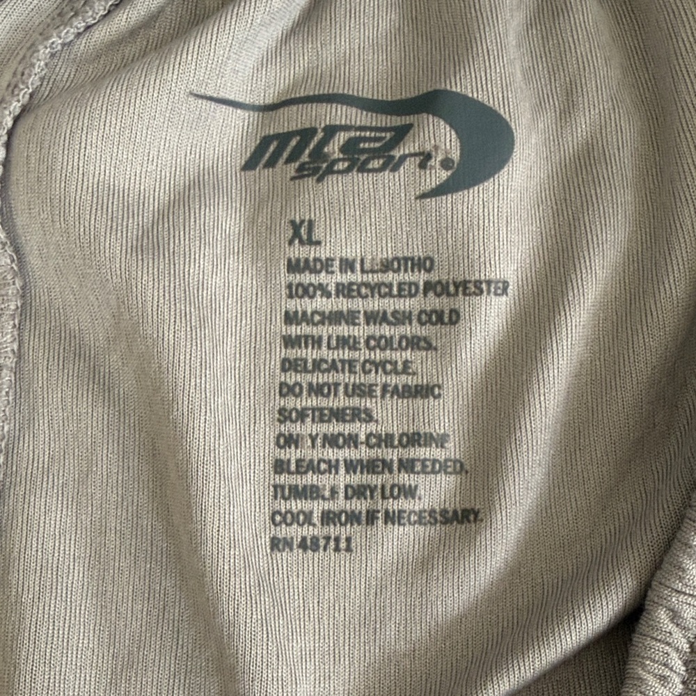 MTA Sport Men's Gray Athletic Shorts - Picture 2 of 4